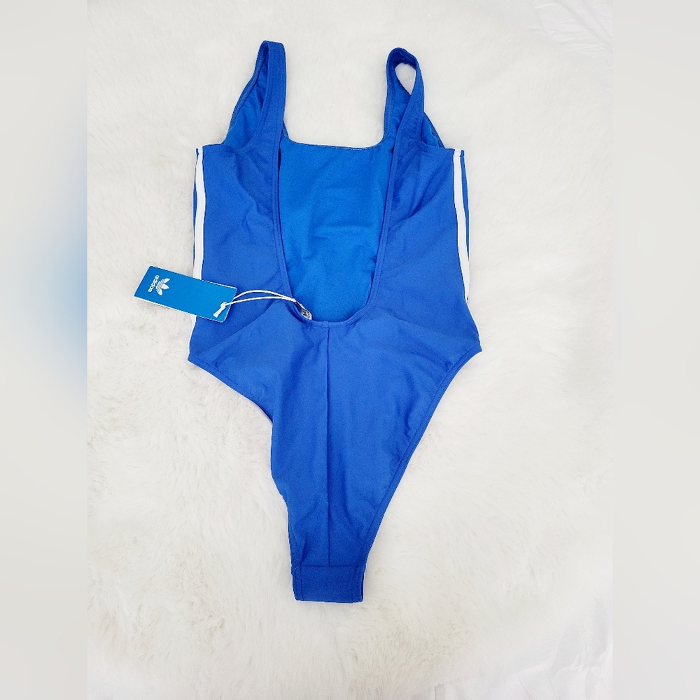 🐋ADIDAS ADICOLOR 3-STRIPES SWIMSUIT SIZE 8 - Picture 6 of 6